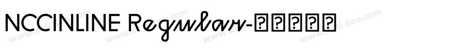 NCCINLINE Regular字体转换